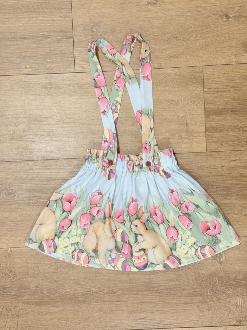 🎀 3/$30🎀 Boutique Style Easter Bunny Suspender Skirt 2T 3T
